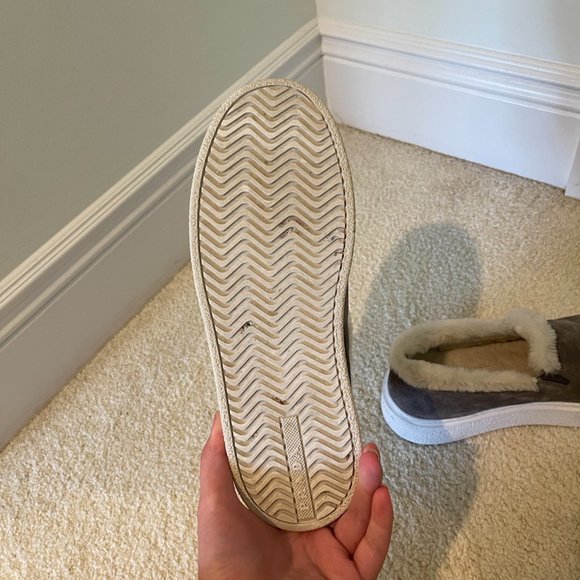 PRADA suede shearling slip on sneakers - Picture 11 of 11